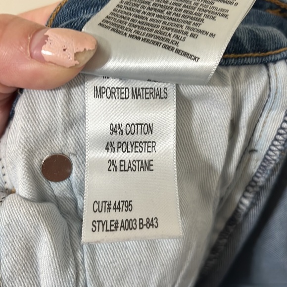 Agolde Medium Wash Distressed Sophie High Rise Skinny Denim Jeans Size 25 - Picture 11 of 11